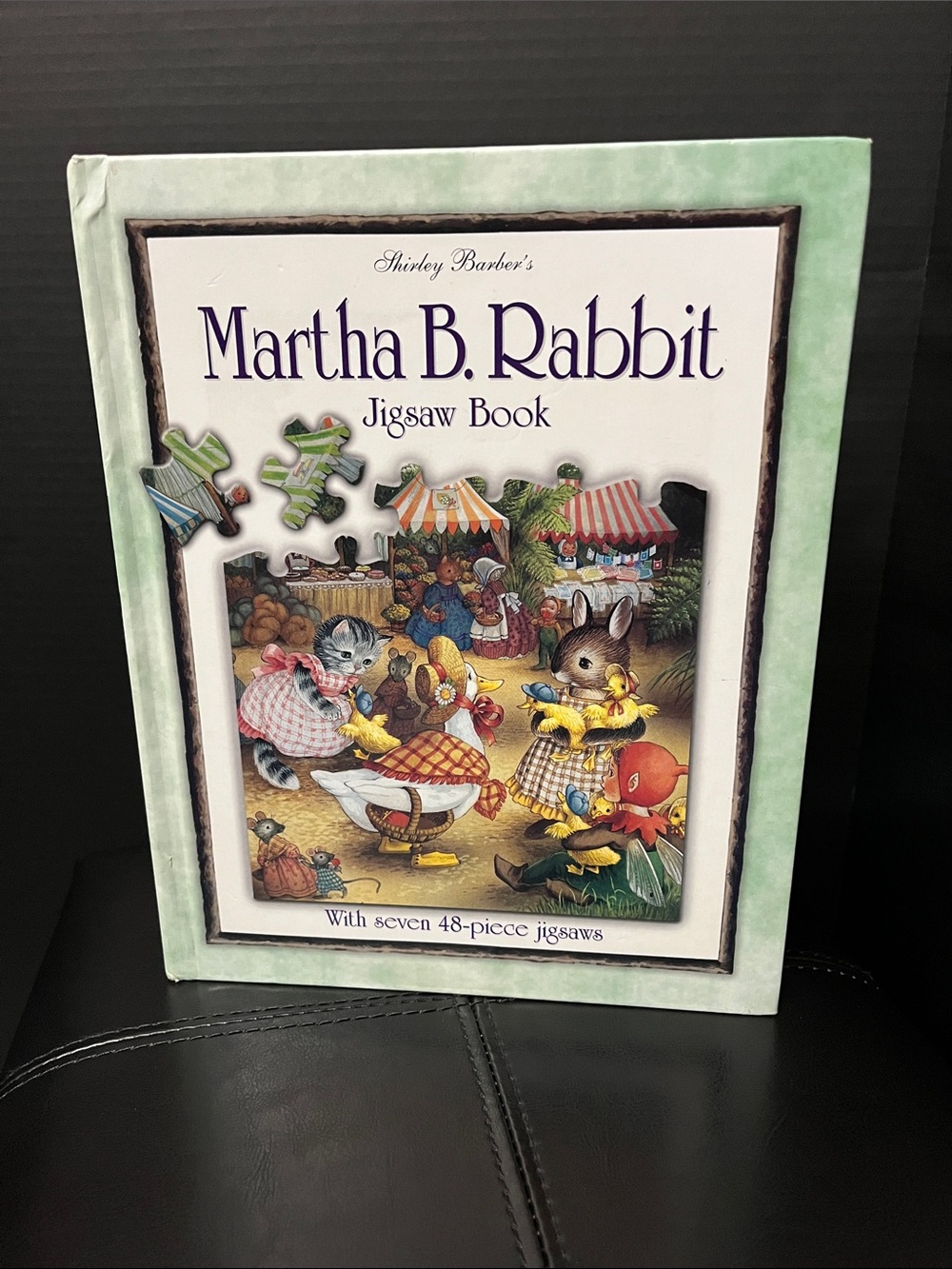 Martha B. Rabbit Jigsaw Book - - Green